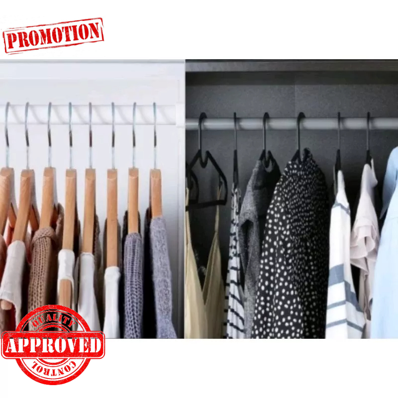 𝙍𝙀𝘼𝘿𝙔 𝙎𝙏𝙊𝘾𝙆 Premium Korean Style Clothes Hanger Hotel Penyangkut Baju