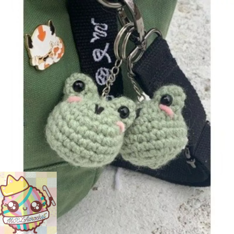 adorable frog crochet keychains pendant amigurumi Shopee Malaysia