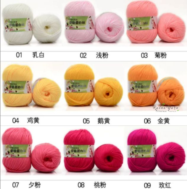 [Ready Stock] code 1 till 19 Baby soft Yarn / cashmere / 3 ply (6small ...