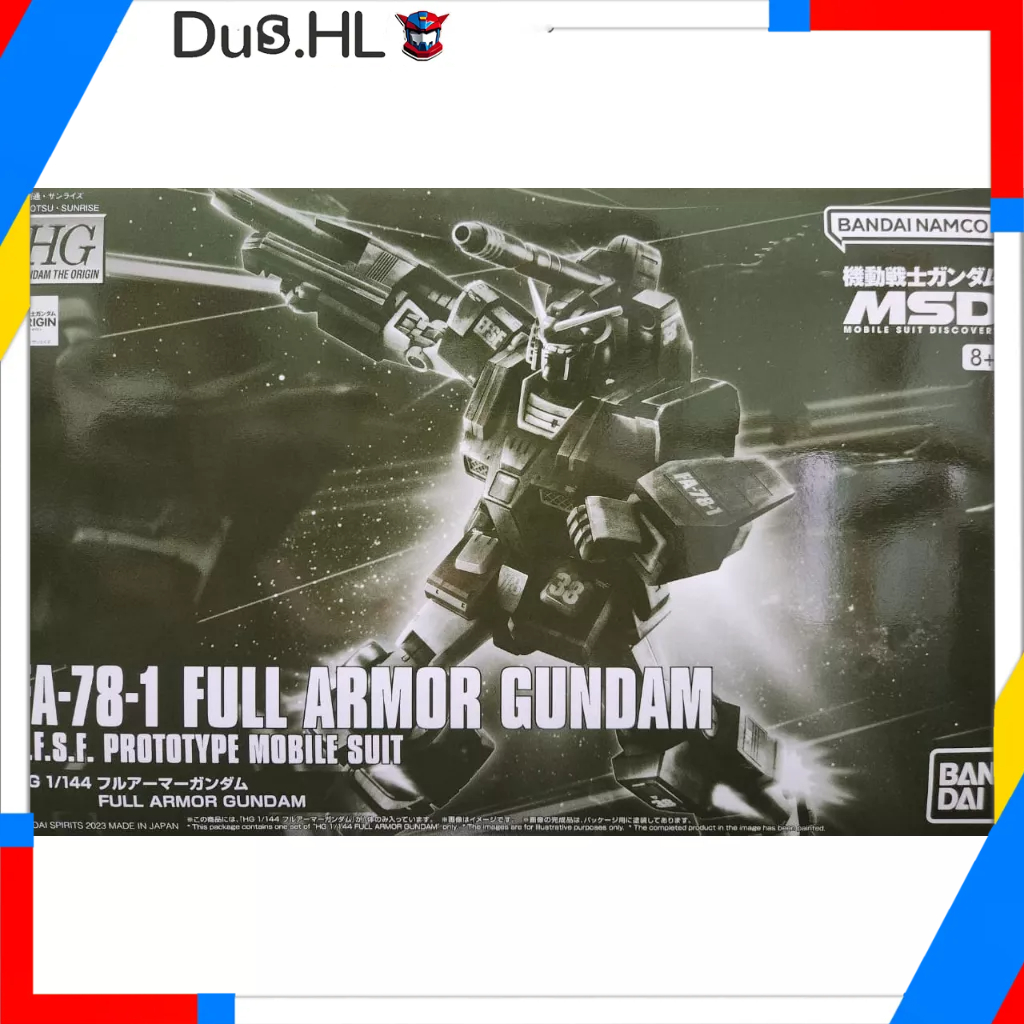 P Bandai HG 1/144 Full Armor Gundam Premium Bandai Gunpla ORIGIN MSD ...