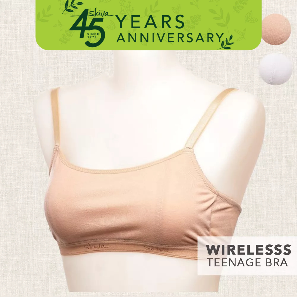 Cotton Training Bras for young kid girls 8-16 years old children bra with  wireless and removable thin pad