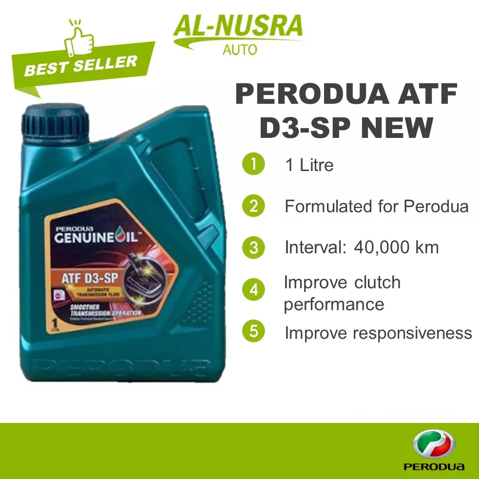 PERODUA ATF D3SP NEW 1L AUTO TRANSMISSION FLUID GEAR OIL MINYAK