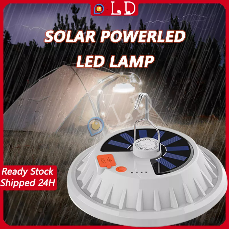 200W Rechargeable Solar Lamp Remote Control Emergency Mobile Charging