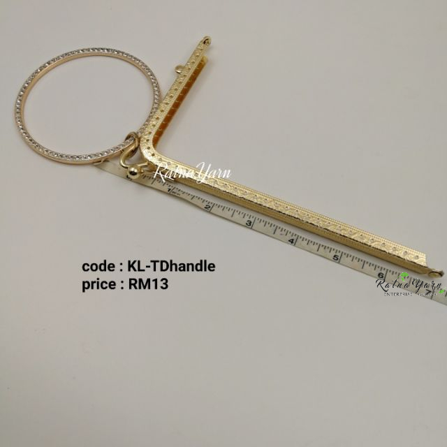 (ready stock) L shape claps lock / bag frame / clutch frame with ...