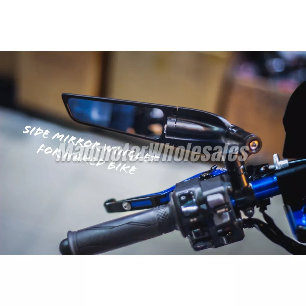 Universal GP Style Premium Rear View Side Mirrors Winglet Adjustable ...