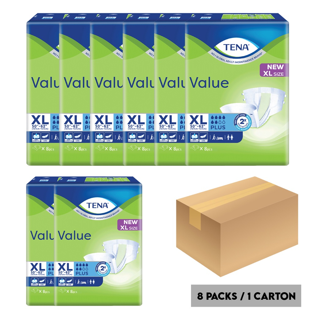 (FREE DELIVERY) TENA VALUE XL, Adult Diapers, Super Absorbency Diapers