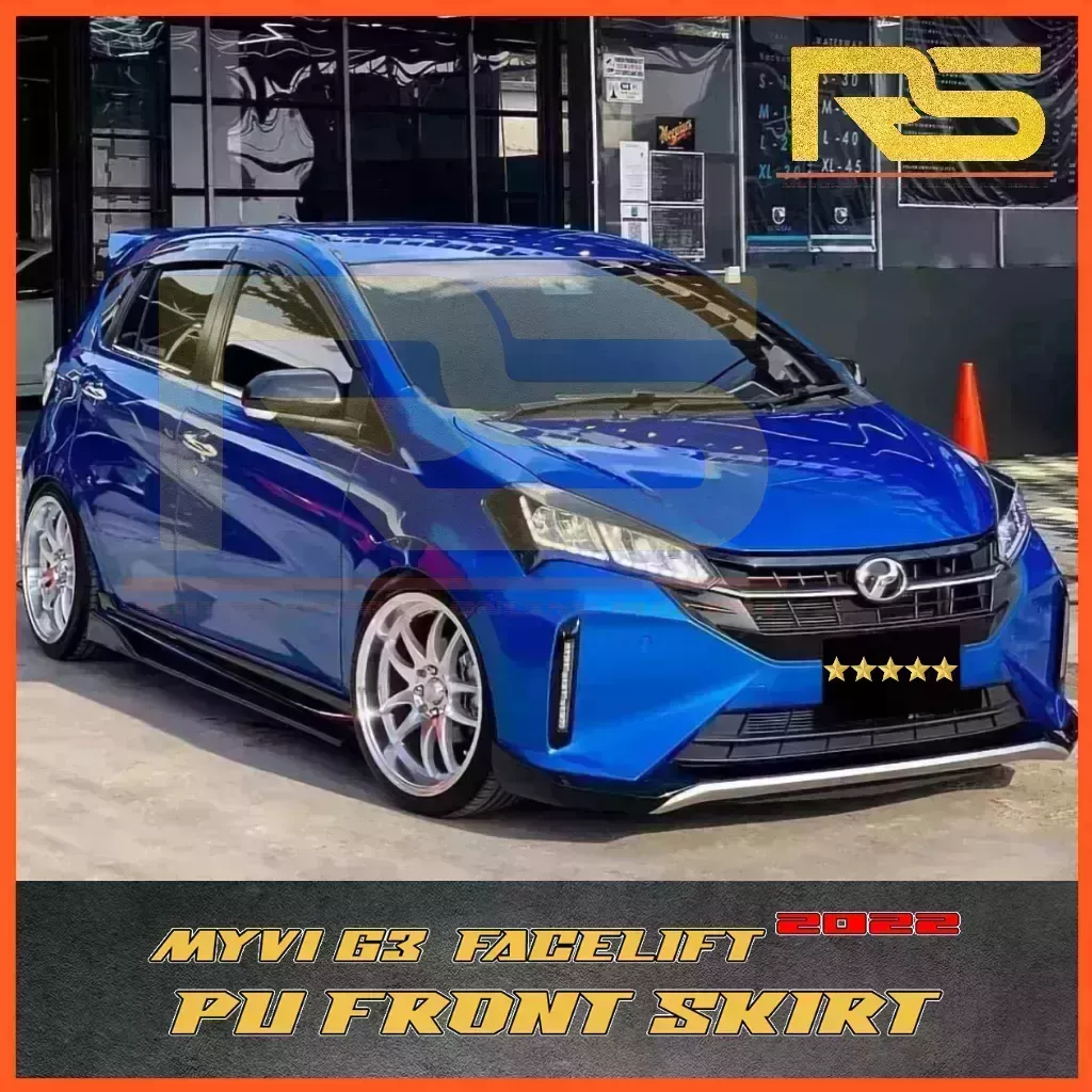 Ready Stock Perodua Myvi G Facelift Tahun Oem Pu Front Skirt With Paint