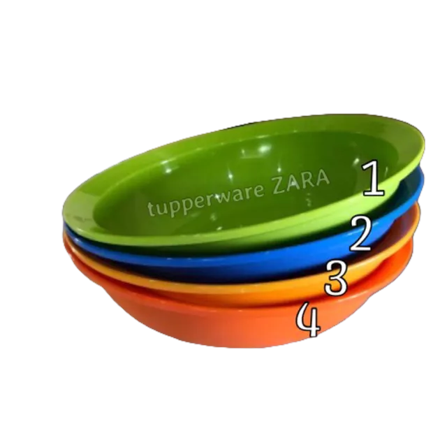 TUPPERWARE Small Crescendo Plate Set (4pcs) 400ml | Shopee Malaysia