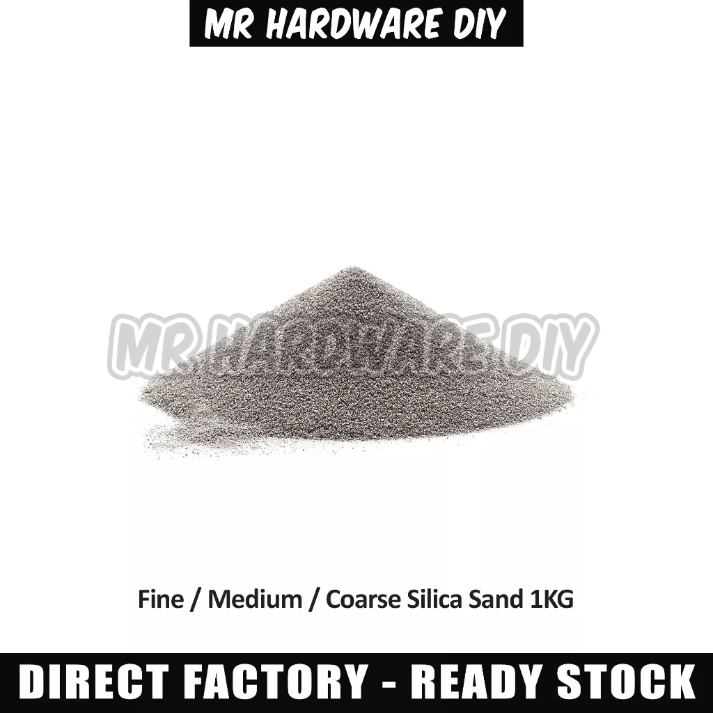 1kg Silica Sand Filtration Media for Outdoor Water Filter Aquarium Pool Fine / Medium / Coarse