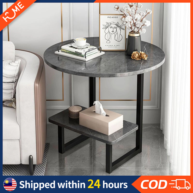 Meja Kopi Coffee Table Double storage Small Coffee Table Corner Sofa