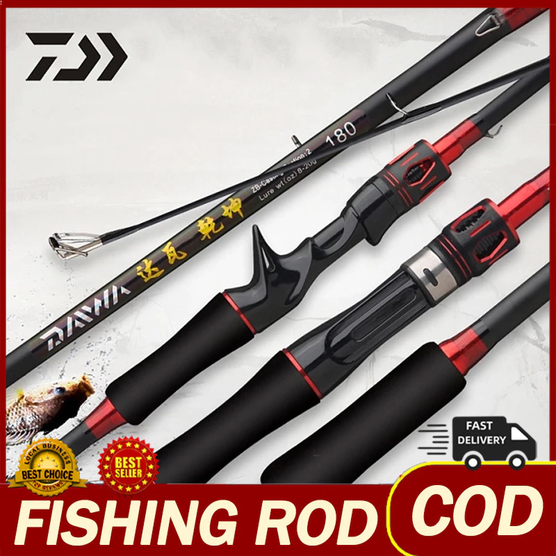 DAIWA Joran Fishing rod Medium Pancing Spinning Carbon Lure ultralight M Power baitcasting Rod