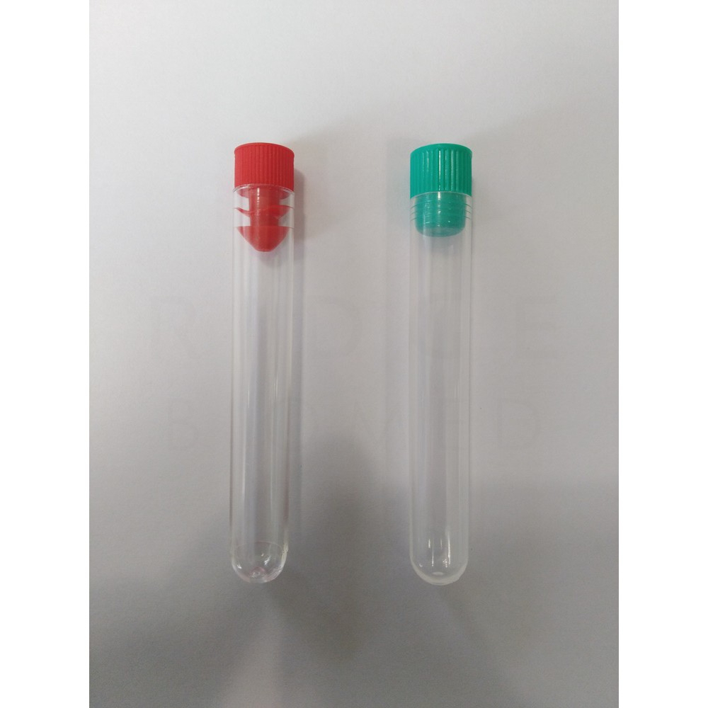 RIA VIAL PLASTIC TEST TUBE WITH CAP 12x75mm 5ml FOR SAMPLE SPECIMEN ...