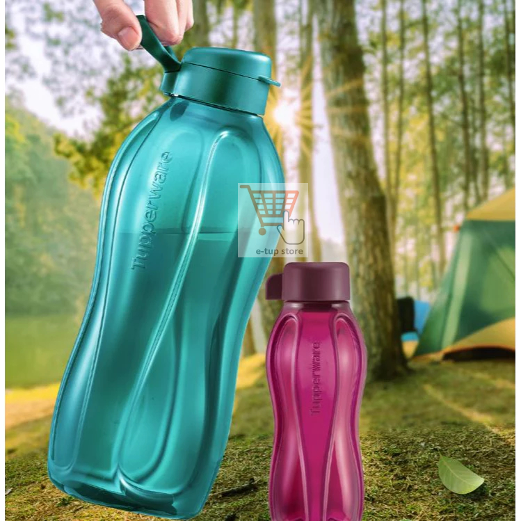 Tupperware Giant Eco Bottle With Handle (1) 2L Pink/Blue/Turquoise ...