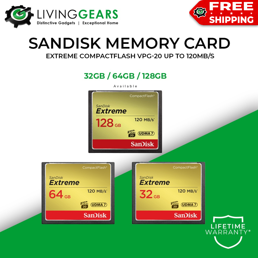 Sandisk Memory Card Extreme Compact Flash (120MB/S) Shopee Malaysia