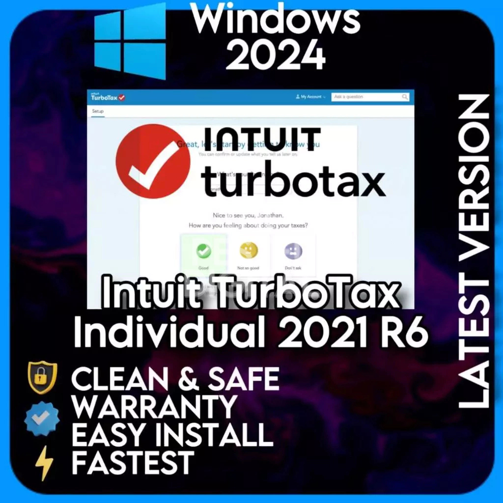 Intuit TurboTax Individual 2021 R26 Lifetime Latest Full Version