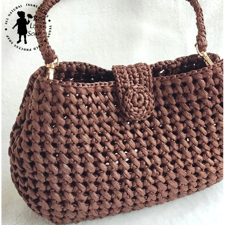 Women's handbag Crochet Raffia Mini Hobo Bag Korean Style Summer