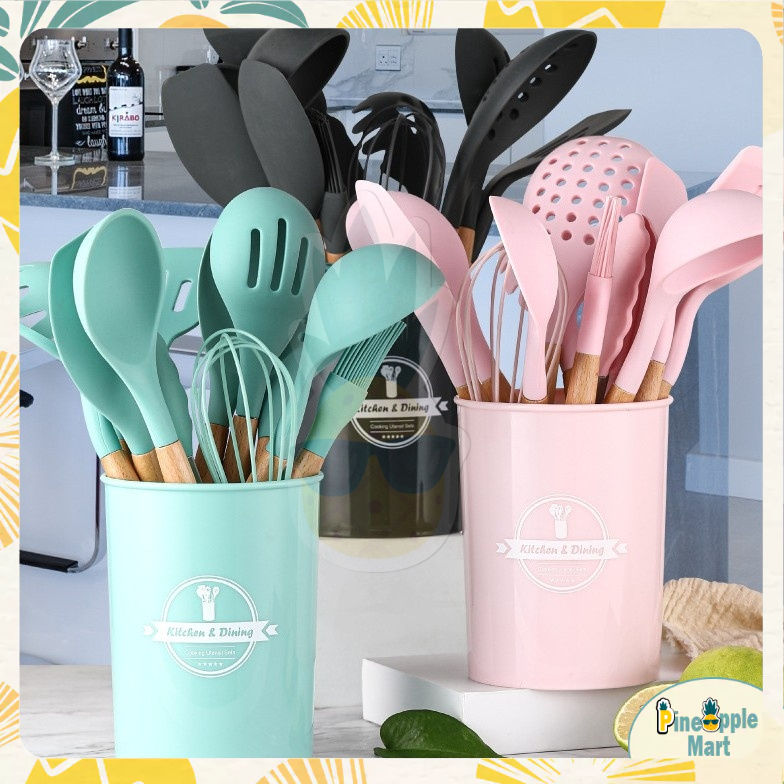 12pcs Cooking Tools Kitchen Cookware Set Silicone Utensils Cooking Sets ...