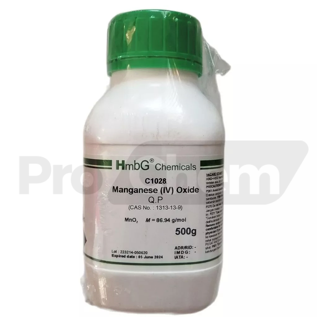 Manganese 4 Oxide | Manganese (IV) Oxide CP, HmbG 500g [CAS No. 1313-13 ...