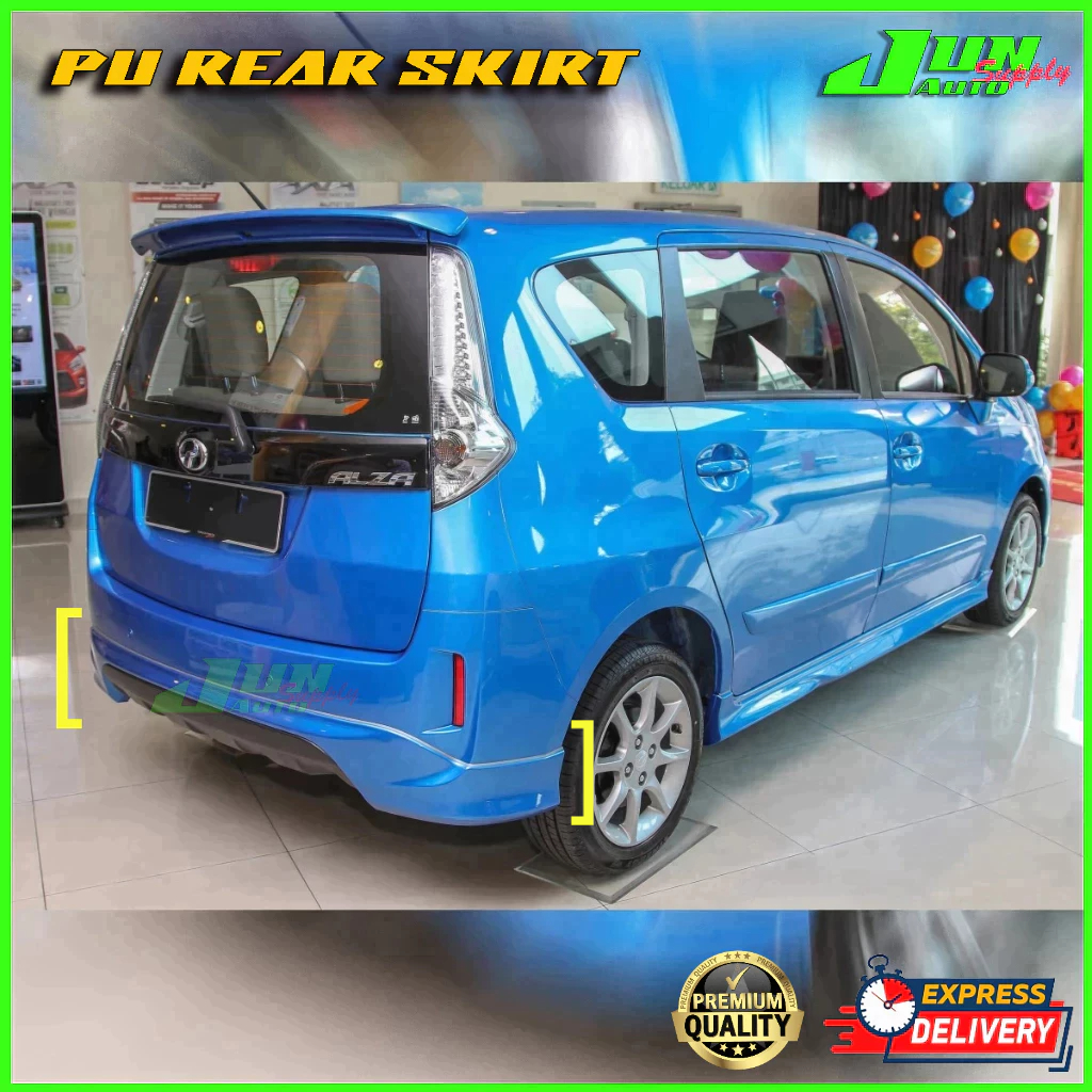💥READY STOCK💥Perodua Alza **2014~2018** SE 2 PU Rear Skirt ( Without ...