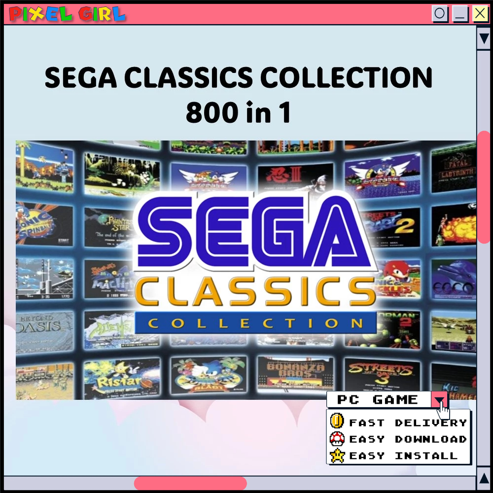 Classic SEGA Games 800 in 1 Collection PC Digital Download Offline [PC ...