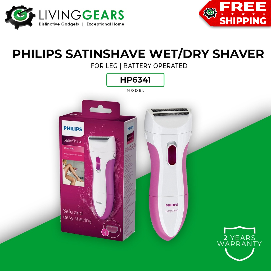 Philips SatinShave Essential Wet & Dry Ladies Women Electric Shaver ...