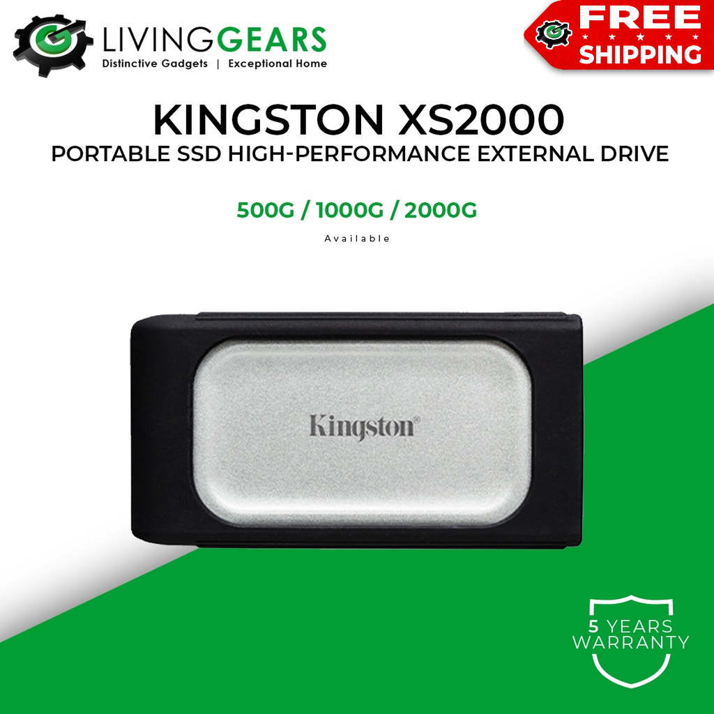 KINGSTON XS2000 External Solid State Drive (500GB/1TB/2TB) Shopee Malaysia