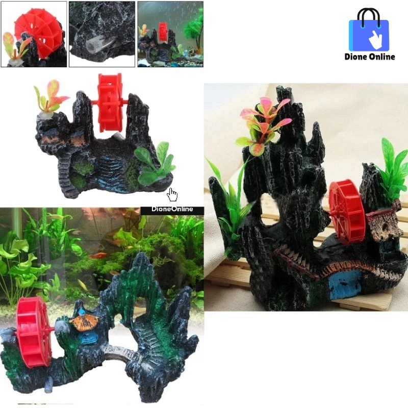 Aquarium Landscaping Fish Tank Decoration Simulation Resin Rockery ...