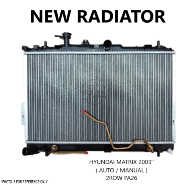 NEW RADIATOR HYUNDAI MATRIX 2003'' AUTO / MANUAL 2 ROW PA26 | Shopee ...
