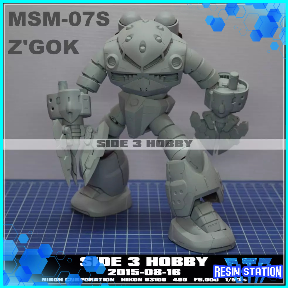 SIDE 3 MG Z'GOK GK RESIN CONVERSION KITS GARAGE KIT 1/100 ZGOK | Shopee ...