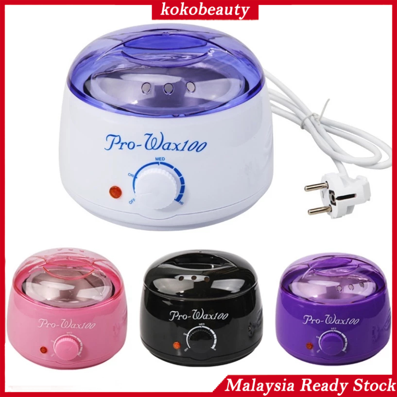 🌈Local shop🚚Depilatory Heater Wax Paraffin Warmer Spa Hair Removal Pot  Set With Beans Spatul Wax Machine