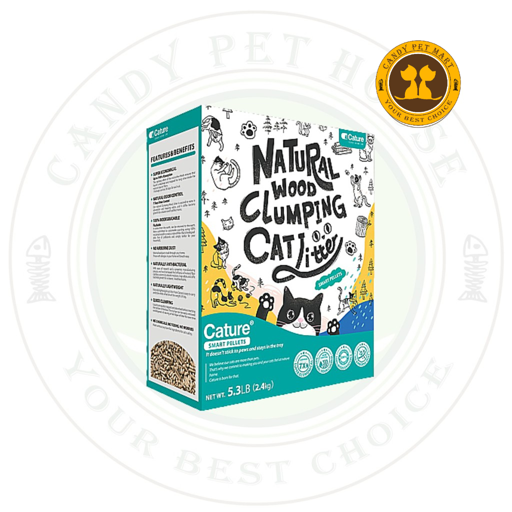 CATURE Wood Clumping Cat Litter Smart Pellets 20L/8Kg main image 0