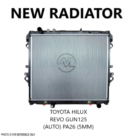 NEW RADIATOR TOYOTA HILUX REVO GUN125 AUTO PA26 5MM | Shopee Malaysia