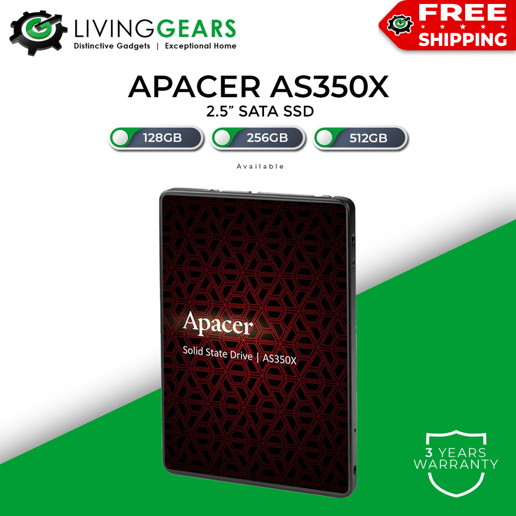 Apacer 2.5" Panther SATA III SSD For Notebook/PC Desktop (128GB/256GB ...