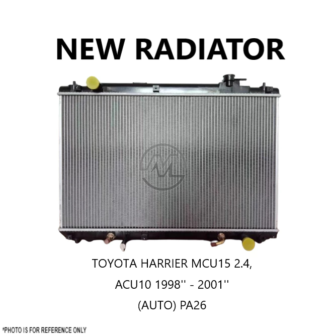 NEW RADIATOR TOYOTA HARRIER MCU15 2.4 ACU10 1998'' - 2001'' AUTO PA26 ...