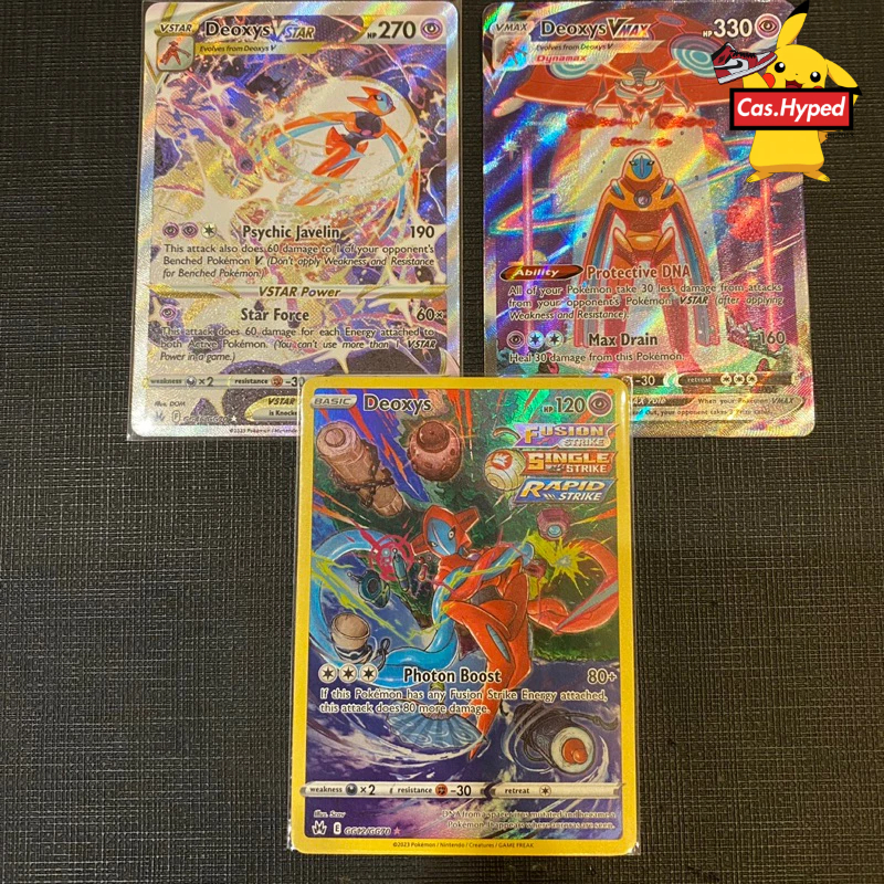 Deoxys Crown Zenith GG/Vstar/Vmax Pokemon Card | Shopee Malaysia