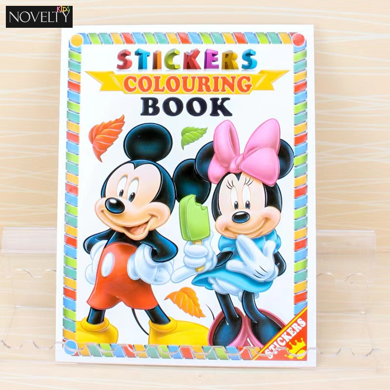 Mickey Mouse Sticker & Coloring Book A4 Buku Mewarna Pelekat Kanak ...