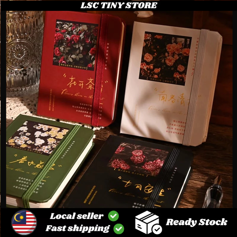A6 Size Memo Notebook Simple Small Hardcover Diary Horizontal Line ...