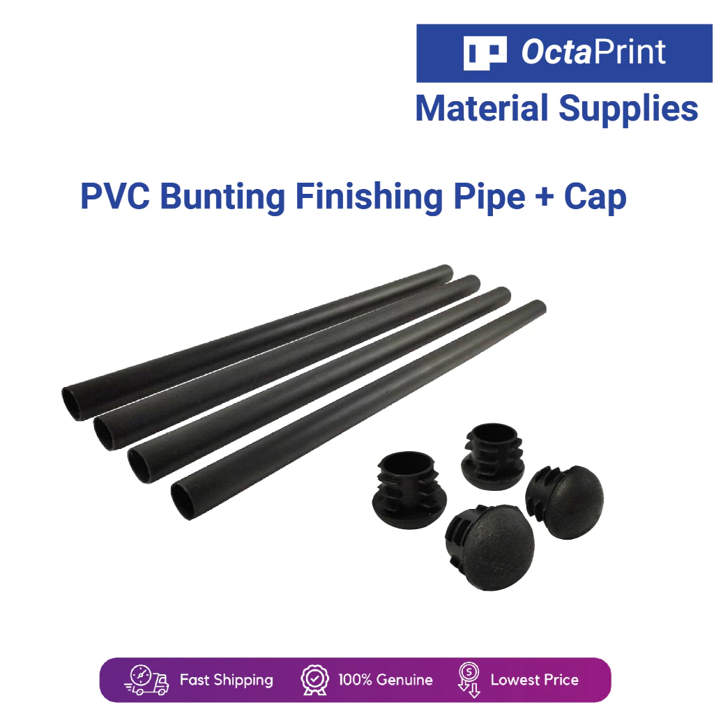 [Ready Stock] PVC Pipe Bunting Finishing 20 + Cap 40 Pcs Per Bundle ...