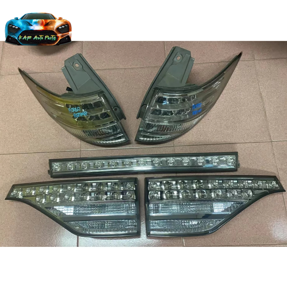 TOYOTA ESTIMA ACR50 WHITE TAIL LIGHT LAMPS BELAKANG (1 SET 5 PCS ...
