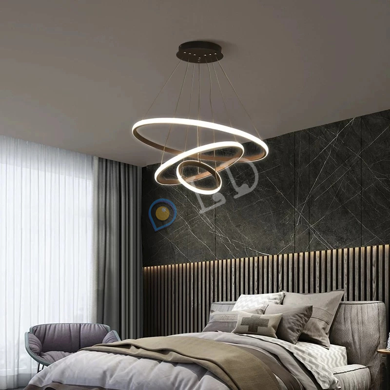 Modern 3 Ring Led Dining Pendant Light Ceiling Light Led Lighting Lampu ...