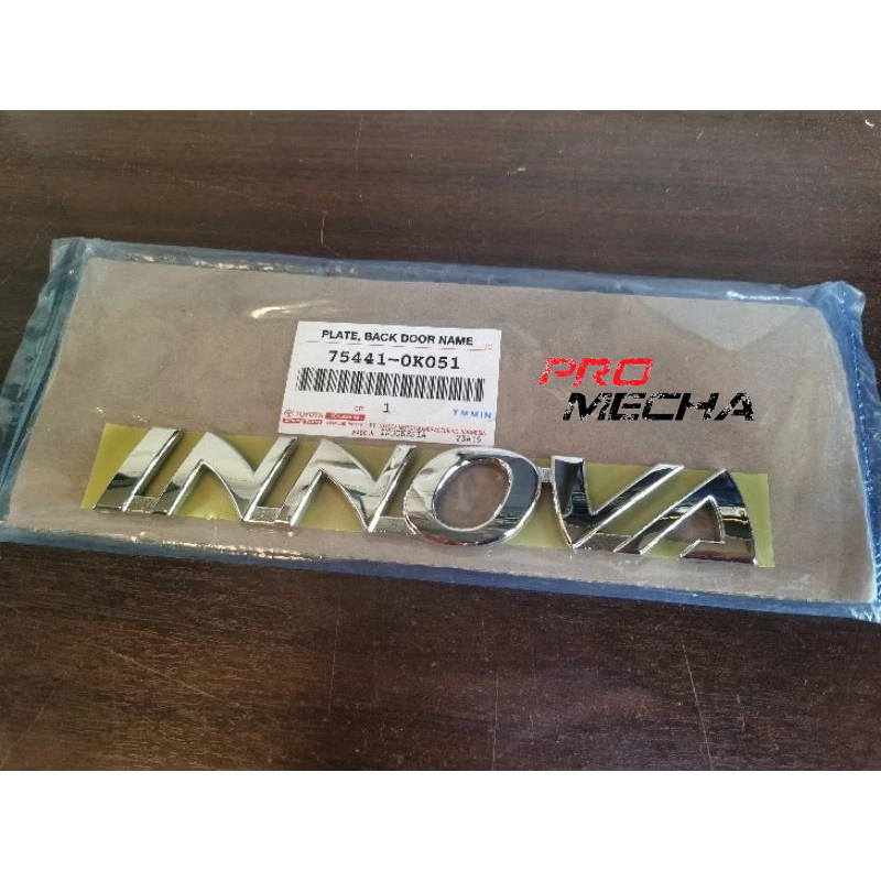 ORIGINAL TOYOTA INNOVA TGN40 2005~2014 REAR BONNET EMBLEM INNOVA LOGO ...