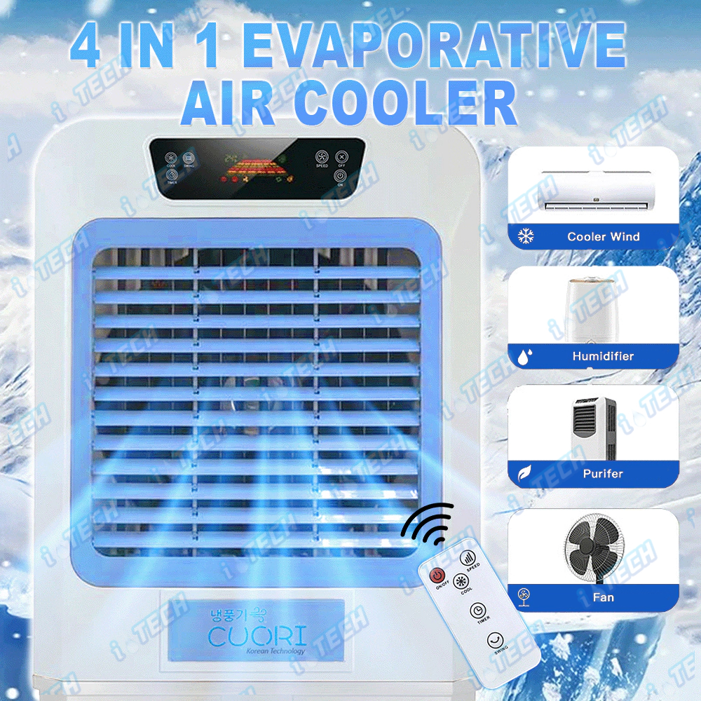 CUORI 4 in 1 Evaporative Air Cooler Heavy Duty Powerful Cooling Fan