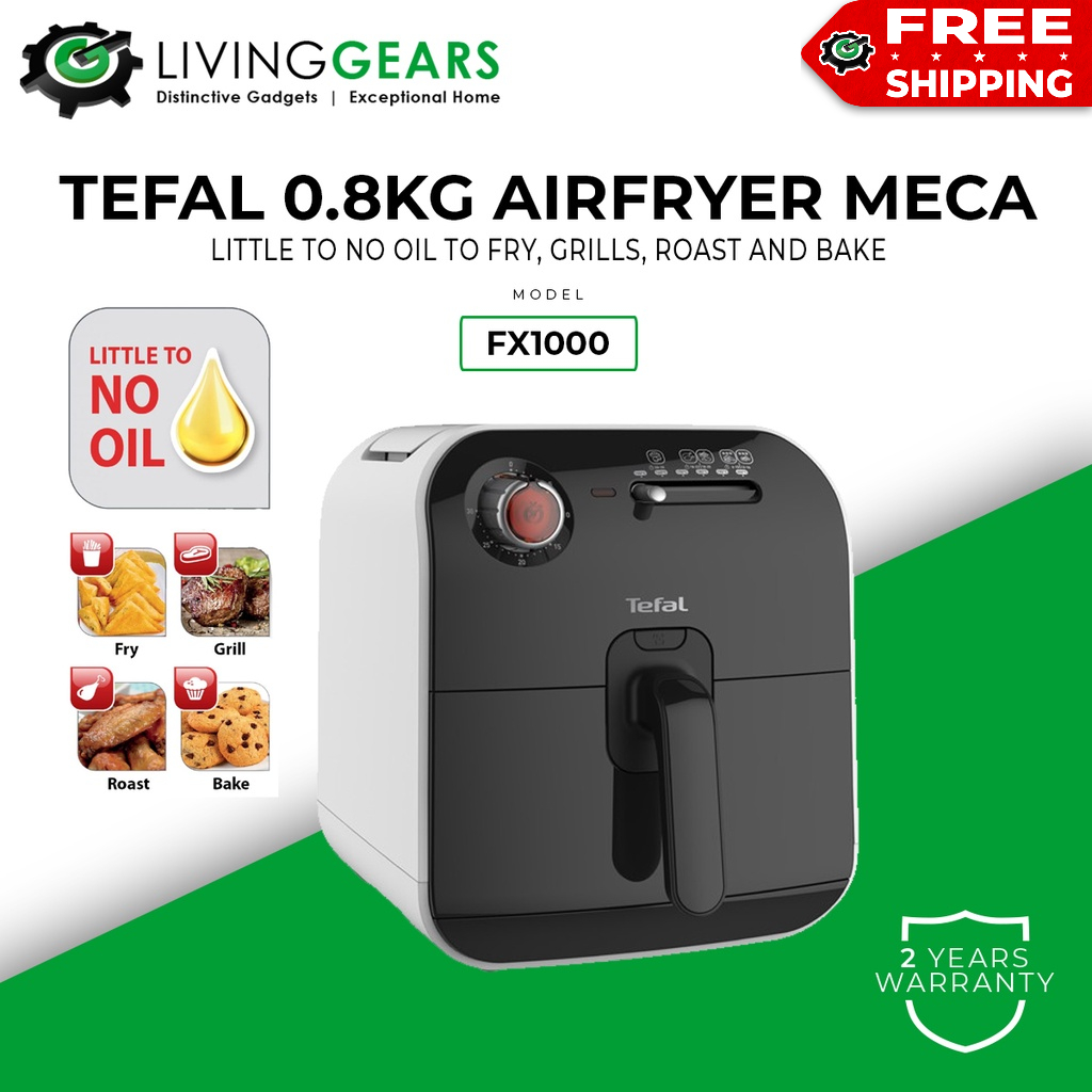 Tefal 4.1L Fry Delight Air Fryer Meca White (0.8kg) FX1000 Shopee