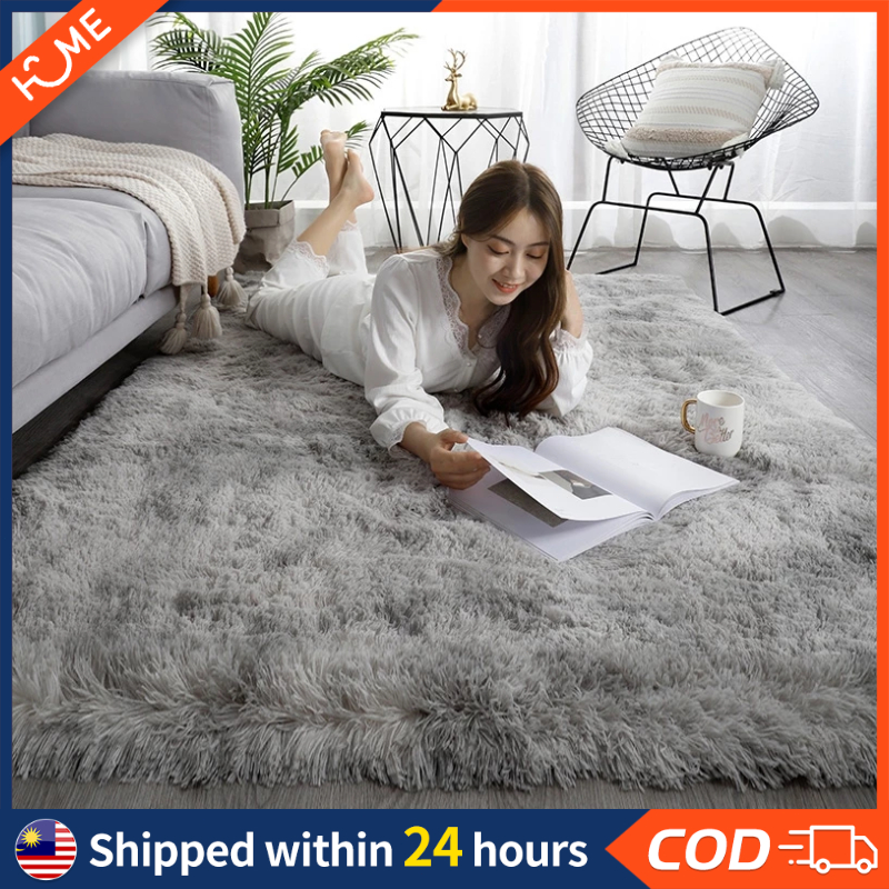 XXXL/XL/L/M Karpet Bulu Lembut Fluffy Carpet Bulu Soft Shaggy Anti-Skid ...