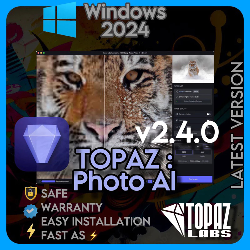 Topaz AI Photo Enhance Lifetime Full Version Windows 2024