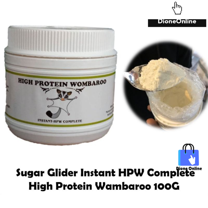HPW Sugar Glider Complete Supplement Instant High Protein Wombaroo 100g ...