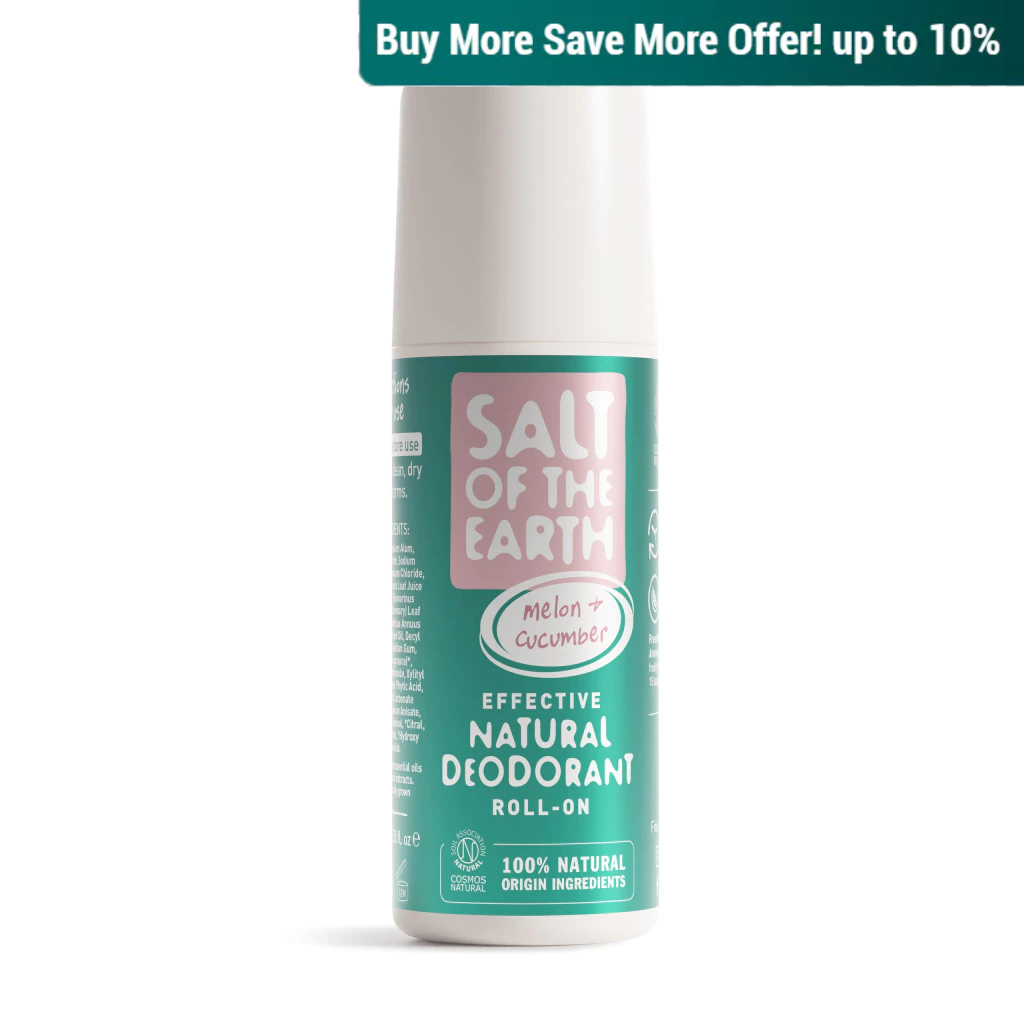 Salt of the Earth, Melon & Cucumber Natural Roll-On Deodorant 75ml (Not ...