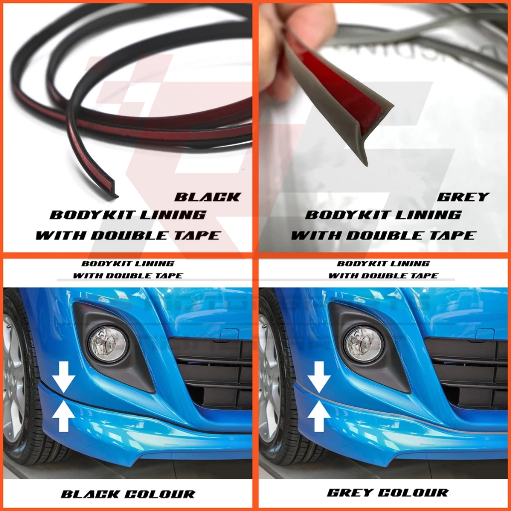 Bodykit Rubber ABS Lining Comes With Double Sided Tape Shopee Malaysia