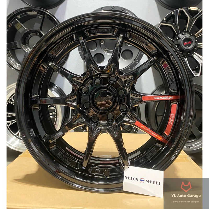 Velos Wheel CE28-10 Strip [Gloss Black] Sport Rim 16x7JJ ET38 (4x100 ...