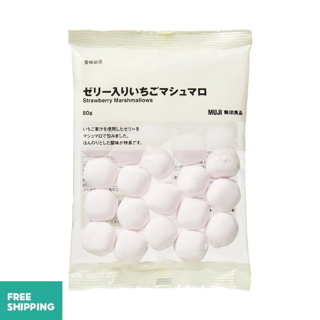 MUJI Strawberry Marshmallows 80g Shopee Malaysia